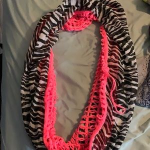 Zebra infinity scarf